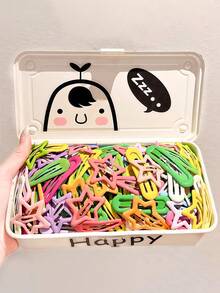 60 piezas/Set Pasadores de pelo con efecto ombre de colores brillantes, caja completa de pasadores de pelo con tonos pastel de color macaron en rosa, amarillo claro y otros tonos suaves - Adecuado para niñas y mujeres, dulce y romántico, agregando destellos lindos a los peinados adolescentes, excelente para el estilo diario y como regalo, accesorios Y2k, pasadores de garra, pinzas de pelo, pasadores de pelo, barrettes