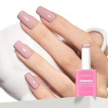 Nude Pink Gel Polish, 0.5 Fl Oz HEMA & TPO Free Soft Pink Gel Nail Polish Soak Off U V LED Fall Winter Nail Art Design Manicure Salon For Women Fgirl{Inchcolor_nameinch:InchOpaque-NudePinkinch} - 不透明裸粉色 - 查看 1