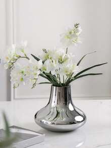 1 Stück künstliche Seiden-Orchideenblumen, Fake Dendrobium-Blumen, künstliche Freesien-Blumen, Fake Orchideen mit langem Stiel aus Kunststoff für DIY Blumensträuße, Blumenarrangements, Heimdekoration, Partydekoration, Wand, Wohnzimmer, Schlafzimmer, Hochzeit, Schreibtisch-Deko. Zuhause, Schreibtisch-Dekoration, Küche, Tisch, Tischmitte, Büro, Garten, Außenbereich, Haus, Terrasse-Dekoration, Frühling, Sommer, Dekoration