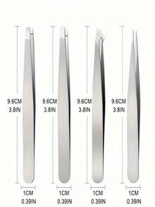 1pc Professional Hair Removal Tweezers Set, Mini Travel Tweezers, Facial Hair Tweezers, Eyebrow Shaping Tweezers, Suitable For Sensitive Skin - Multicolor - View 13