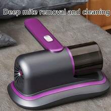 Aspirador de colchones de mano para sofás cama con potencia de succión de 7,5 kPa, ideal para la limpieza de ropa de cama. - Negro - Ver 4