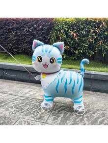 3D滑轮动物气球组装，卡通动物独角兽鸭子猫气球，儿童生日派对装饰礼物气球 - 彩色 - 查看 4