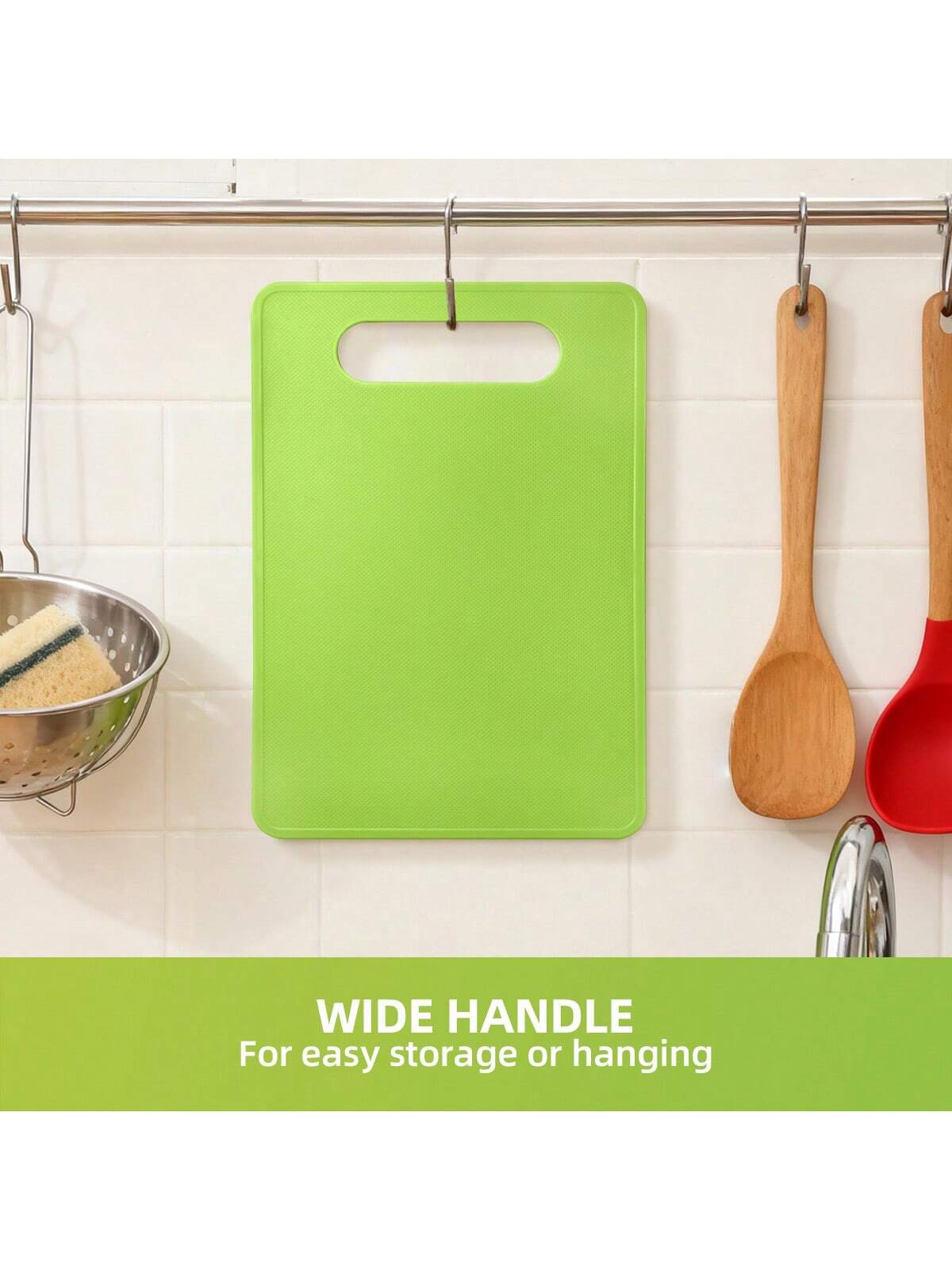 لوح تقطيع بلاستيكي مرن مضاد للانزلاق، صالح للغسل ف...