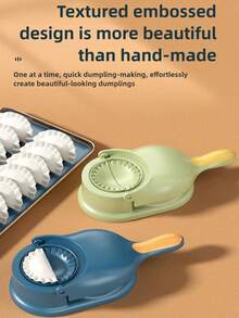 A Must-Have For Christmas And Kitchen, A 2-In-1 Tool For Pressing Dumpling Wrappers And Making Dumpling Molds. It Is A Multifunctional Manual Dumpling Rolling Tool And A Wrapper Press For Household Use - Multi-color Dumpling Molds - View 6