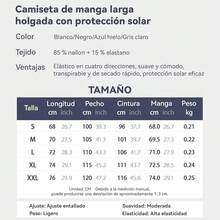 BPDDKA Camisa de Manga Larga con Protección Solar UPF 50+ para Hombre, Protección contra Erupciones para Natación de Secado Rápido. - Gris Claro - Ver 7