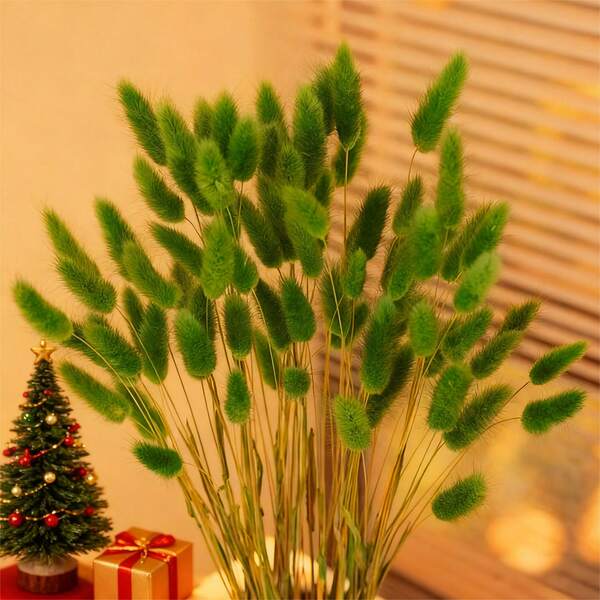 60/120 piezas Decoración floral seca natural, Colas de conejo secas, Hierba pampa, para decoración del hogar, decoración de bodas, decoración de fiestas, manualidades DIY, decoración de temas, Halloween, Navidad, 45 cm (Rojo), Decoración navideña, Regalo de Navidad, Decoración de dormitorio, Regalo, Presente de Navidad, Flores secas, Ramo, Flores, Decoración de flores artificiales
