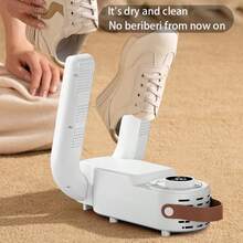 1pcs Shoe Dryer, Portable Shoe Dryer, Dehumidification And Deodorization Double-Arm Shoe Dryer, Foldable And Adjustable Angle Dryer, Simple Storage And Small Size, Perfect Solution To Wet Shoe Problems, Suitable For Home, Dormitory, Hotel.Warm Christmas Gifts | Perfect For Family & Friends - US A Type Plug(110-127V) - View 3