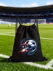 Drawstring Bag School Backpack Sport Bag Women's Fashion Shoulder Backpacks Canvas Shopping Bag Organizer For Travel Cycling Hiking Woman Large Capacity Storage Shopper Bags Initial Name A To Z Pink Letter Print