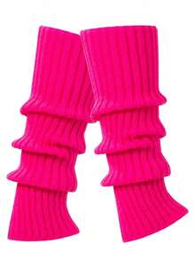 1 双女士暖腿袜，可爱针织舞蹈暖腿袜，Y2k