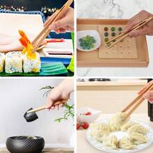 Bamboo Tea Clip Bamboo Straight Clip, 17.8cm Long Tea Clip Tea Ceremony Accessories - Wood Color - View 2