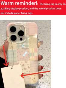 1pc Cute Floral Patchwork Plaid Pattern Candy Phone Case, Compatible With 17 Pro Max, 17 Pro, 17 Air, 16, 15 Pro Max, 12, 13 Pro, 14, 11 Plus, Spring Flower Soft Shell Gift  17 Case  17 Pro Case  17 Plus Case Clear Phone Case Phone Cases  Case Summer  17 Pro Max Case  15 Case  16 Case  16 Plus Case - 1pc - 查看 6