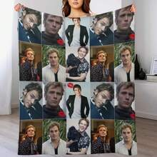 Sam Claflin Throw Blanket Decoratives Bed Covers Blankets And Throws Shaggy Blankets - Black - View 1