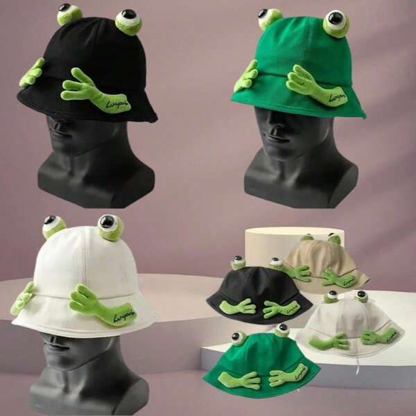 Winter New Frog 3D Shaped Baseball Cap, Cute Funny Animal Duck Billed Hat, Unisex Warm TrendPersonalizedty Sun Protection Cap