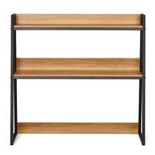 Desktop Bookshelf - Ironwood 2 Schichten Holzfarbe ungeladen - Visualizzare 8