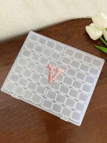 56个/28套迷你塑料收纳盒，带盖，透明盒，可用于整理珠子、耳环、戒指、美甲配件、手工用品、珠宝首饰，是母亲节/生日的绝佳礼物。 - 彩色 - 查看 36