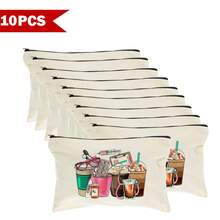 1 Peça / 5 Peças / 10 Peças Bolsa de Lona com Tema de Enfermeira, Bolsa com Zíper, Bolsa de Kit de Sobrevivência, Bolsa Medicinal, Impressão de Padrão de Letra/Flor/Onça/Coração/Arco-íris, Bolsa Divertida para Maquiagem, Bolsa de Toucador Portátil para Viagem, Organizador de Maquiagem, Bolsa Cosmética, Bolsa de Higiene, Coleção de Banheiro, Coleção de Quarto, Grande Capacidade