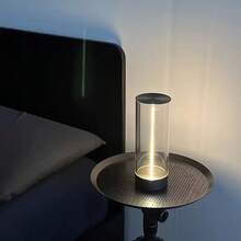 Lampada minimalista da comodino senza fili, lampada da tavolo ricaricabile moderna con 3 livelli di intensità regolabile, adatta per ufficio/soggiorno/cucina/camera da letto/cena di coppia/scrivania/caffè/ristorante/terrazza, lampada da comodino, lampade da terra per il soggiorno, lampade da camera da letto per il comodino, lampada per la camera da letto