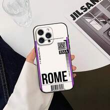 Funda de teléfono tipo billete de avión de viaje, compatible con iPhone 17, 16, 15, 11, 13, 14 Pro Max Plus X Xr Xs Max 12mini, funda de color negro, compatible con iPhoneo, iPhone 17ax, iPhone 17 - z1 - Ver 2