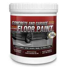 Professional Epoxy Floor Paint Kit (1 Gallon) - Acrylic Concrete Coating For Garages & Basements | Single Component Formula | Scratch Resistant & Low VOC | Ready-To-Use - White - View 4