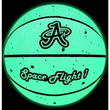 Space Flight 1 Official Basketball, Leather Game Ball; IndoorOutdoor Court, Size, 29.5 Adult