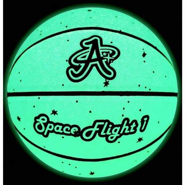 Space Flight 1 Official Basketball, Leather Game Ball; IndoorOutdoor Court, Size, 29.5 Adult