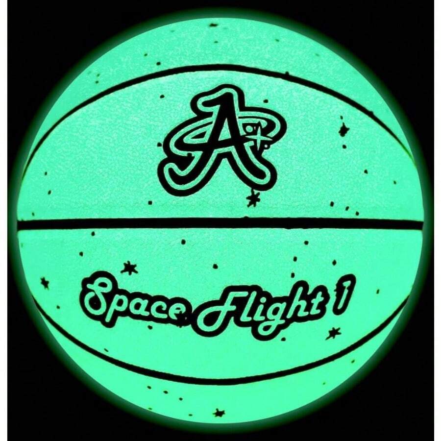 Space Flight 1 Official Basketball, Leather Game Ball; IndoorOutdoor Court, Size, 29.5 Adult