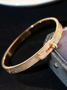 18K镀金钻石手链，送给她的礼物