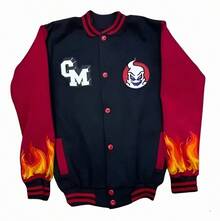 Chamarra Alfa CM Fuego - Negro con Rojo - Ver 1