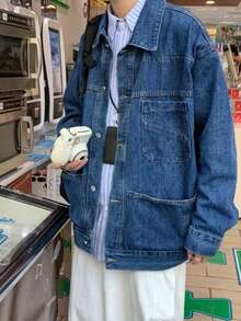 Men Jackets And Coats - Blue - View 3