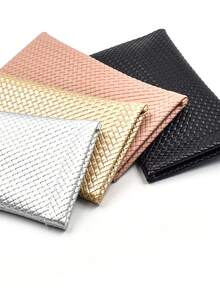 1PC Sunglass Case - Portable Squeeze Top Leather Glasses Case Anti-Scratch Eyeglass Case - Multicolor - View 11