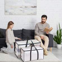 全透明收纳袋，大容量防水防潮被，衣物搬家袋 - 彩色 - 查看 6