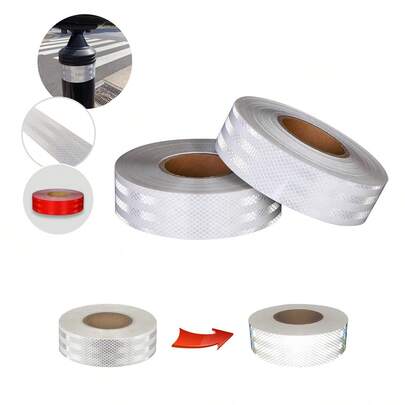 Fita Faixa Luminosa Refletiva Automotiva Decorativa 5cm x 10m Vermelha  ideais para sinalização e segurança