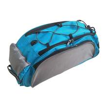 2PCS Bicycle Seat Rear Bag Bike Pannier Rack Pack Shoulder Waterproof Cycling Carrier - Blue-gray - View 8