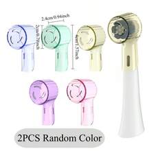 2-8 piezas Cubiertas protectoras antipolvo y coloridas para cepillos de dientes, compatibles con cabezales de repuesto de cepillos de dientes eléctricos de la serie IO. Estuche de almacenamiento higiénico y organizador de baño, accesorio esencial para viajes. - Multicolor - Ver 13