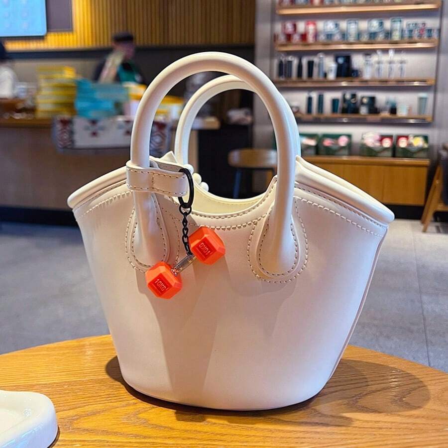 1个软橡胶哑铃装饰配件，健身钥匙扣礼品 - 鑰匙扣 - 查看 1