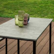 SoBuy OGT11 Bar Table Set 5-Piece Dining Table Bistro Table With 4 Chairs Seating Group - Grey - View 6