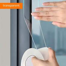 1Roll Window Sealing Tape, Waterproof Gap Sealing Tape, High Viscosity, Thickening Without Trace, Hotel/Restaurant/Office/Commercial Use - Transparent - View 1