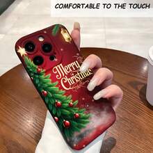 1PC Phone Case ,  Merry Christmas Tree Ornaments Stars , Stylish Phone Case, Phone Decoration, All-around Lens Protection, Creative Small Gift, Funny Gift for Boys and Girls