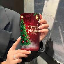 1PC Phone Case ,  Merry Christmas Tree Ornaments Stars , Stylish Phone Case, Phone Decoration, All-around Lens Protection, Creative Small Gift, Funny Gift for Boys and Girls