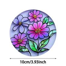 4pcs/6pcs/300pcs Creative Green Plant And Flower Pattern Diatom Mud Coasters, Coffee Coasters, Home And Restaurant Multi-Occasion Decorations, Daily Gifts, Table Decorations, Theme Party Decorations - Multicolor - View 3