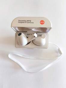 Air TWS 半入耳式蓝牙耳机，相机造型翻盖设计，TWS 环绕立体声，便携式无线耳机带麦克风，兼容 17、S25 等机型，配备 180mAh 充电盒，音乐耳机，游戏耳机，礼品耳机 - 均碼 - 查看 8