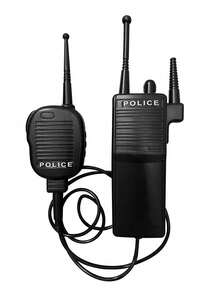 Men's Hat Accessory Set - Hat, Tie, Walkie-Talkie, Handcuffs, Cosplay Props, Cosplay Handcuffs Set, Suitable For Parties, Holidays, Daily Wear, Halloween, Valentine's Day, New Style