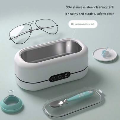Multifunctional Portable Cleaning Machine With High-Frequency Vibration And USB Charging, Ideal Gift For Important Holidays Such As Christmas And Valentine's Day, Perfect For Cleaning Glasses, Contact Lenses And Toothbrush Holders