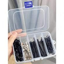 1pc Hair Clip Storage Case, 5 Compartments Box For Hairpins, Makeup Hair Tie, Bobby Pins And Other Hair Accessories ,Jewellery Box,Pouch,Makeup Brush Holder,Brush Holder,Perfume Organiser,Pouch Bag