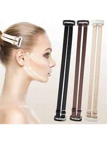 面部提拉绑带套装，隐形头带抗皱，紧致面部轮廓，改善皱纹，提拉下颌线，居家旅行必备面部按摩工具 - 彩色 - 查看 1