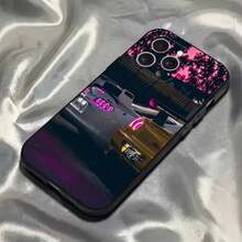 Funda de teléfono F-Fasts and Furious R34 compatible con  16,15,14,13,12,11,Pro,Max,Plus,X,XS,SE4,E,Mini, funda negra suave, compatible con funda de  17, funda de  17 Pro, funda de  17 Pro Max - z1 - Ver 4