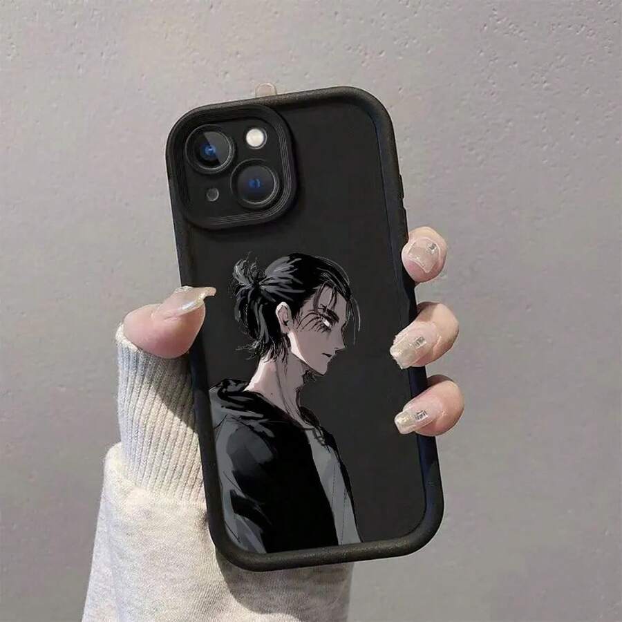 A-Attack On T-Titan Eren Phone Case Compatible With MOTO G9 G22 G24 G32 G34 G35 G52 G53 G54 G60 G75 G84 G85 E22 E32 E40 EDGE 40 50 60E Case, Cover Compatible With  17 Pro Case,  17 Pro Max Case,  17 Case,  16 Pro Case - TYJTBLA01 - Ver 1