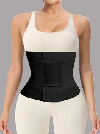 1pc Women's Sports Waist Trainer, Adjustable Triple Compression Wrap-Around Corset Waist Cincher
