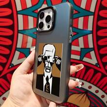 El reconocido diseñador K-ha creado una funda de teléfono moderna y a, adecuada para 17, 16, 15, 14, 13, 12, 11 Pro, X, XR y XSMAX, con un diseño plateado colorido que resistente a la suciedad.17  17promax - Negro - Ver 3