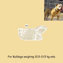 PETSIN 2/1pc Transparent Waterproof Dog Raincoat - Full-Body EVA Material Hooded Raincoat (Recommended To Purchase One Size Larger; Please Measure Your Pet's Body Size Before Purchasing To Ensure A Comfortable Fit) - Clear - View 23